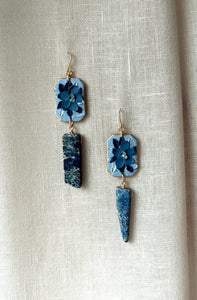Blue Crystal Florals