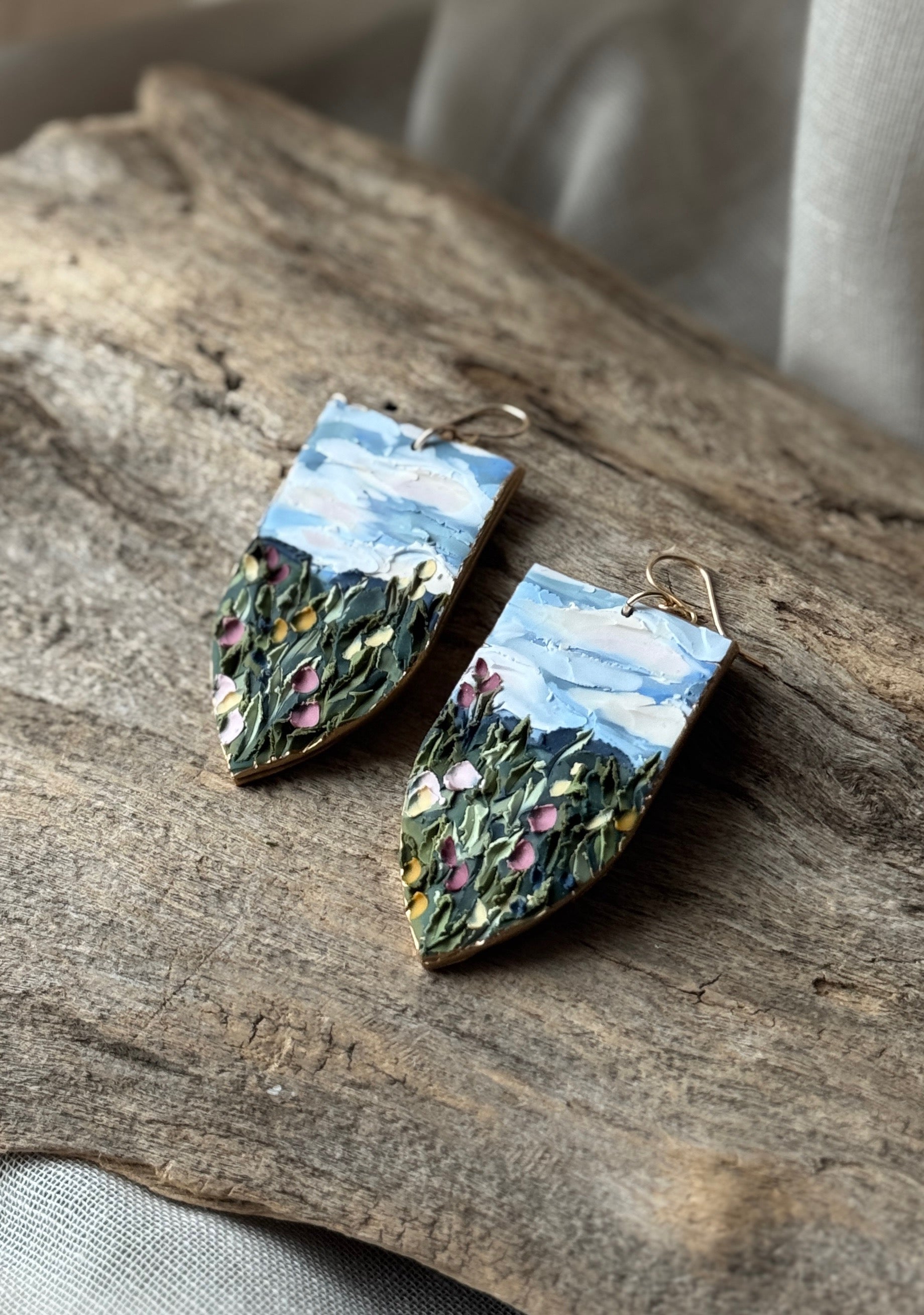 Floral Field Dangles