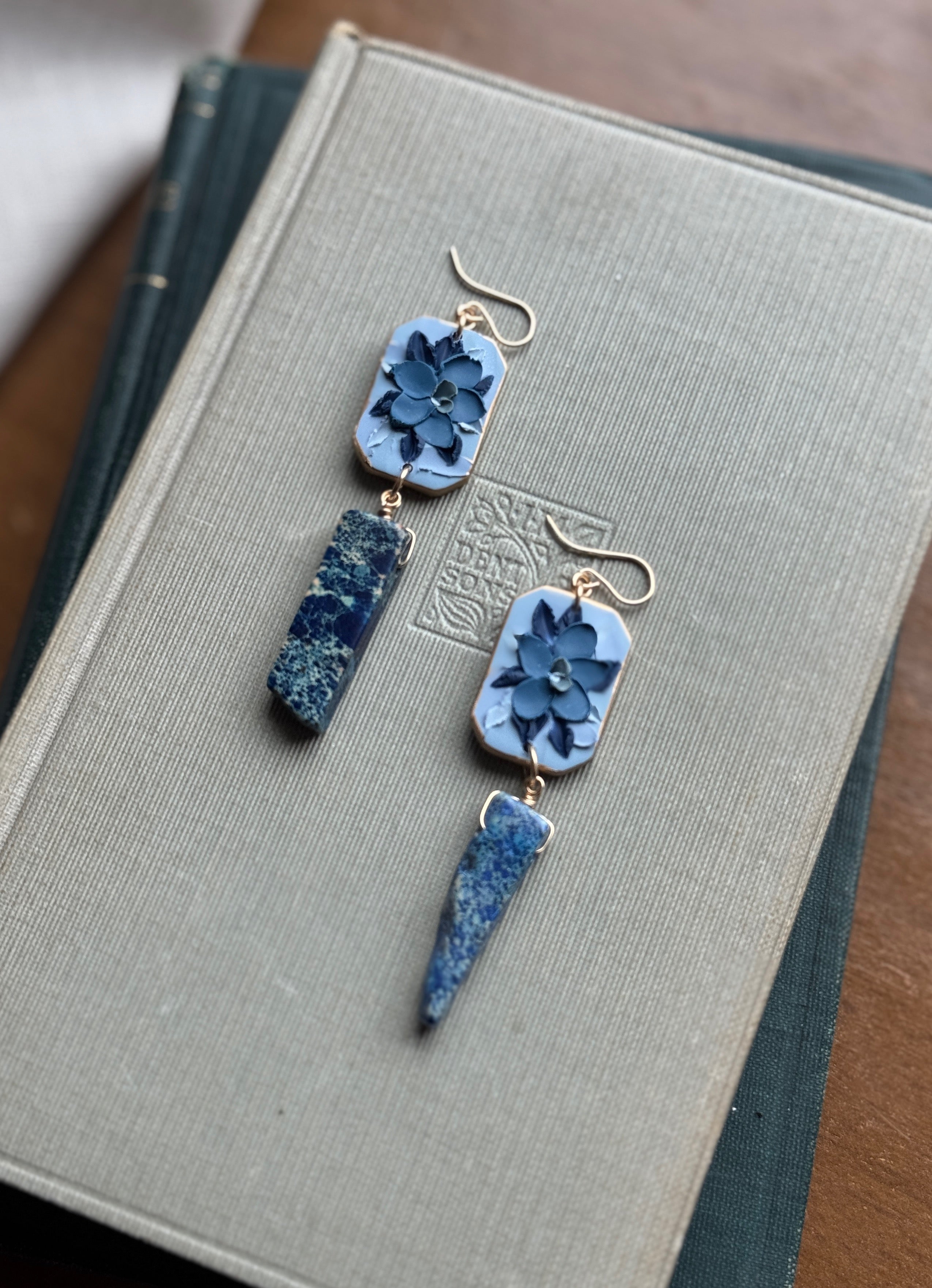 Blue Crystal Florals