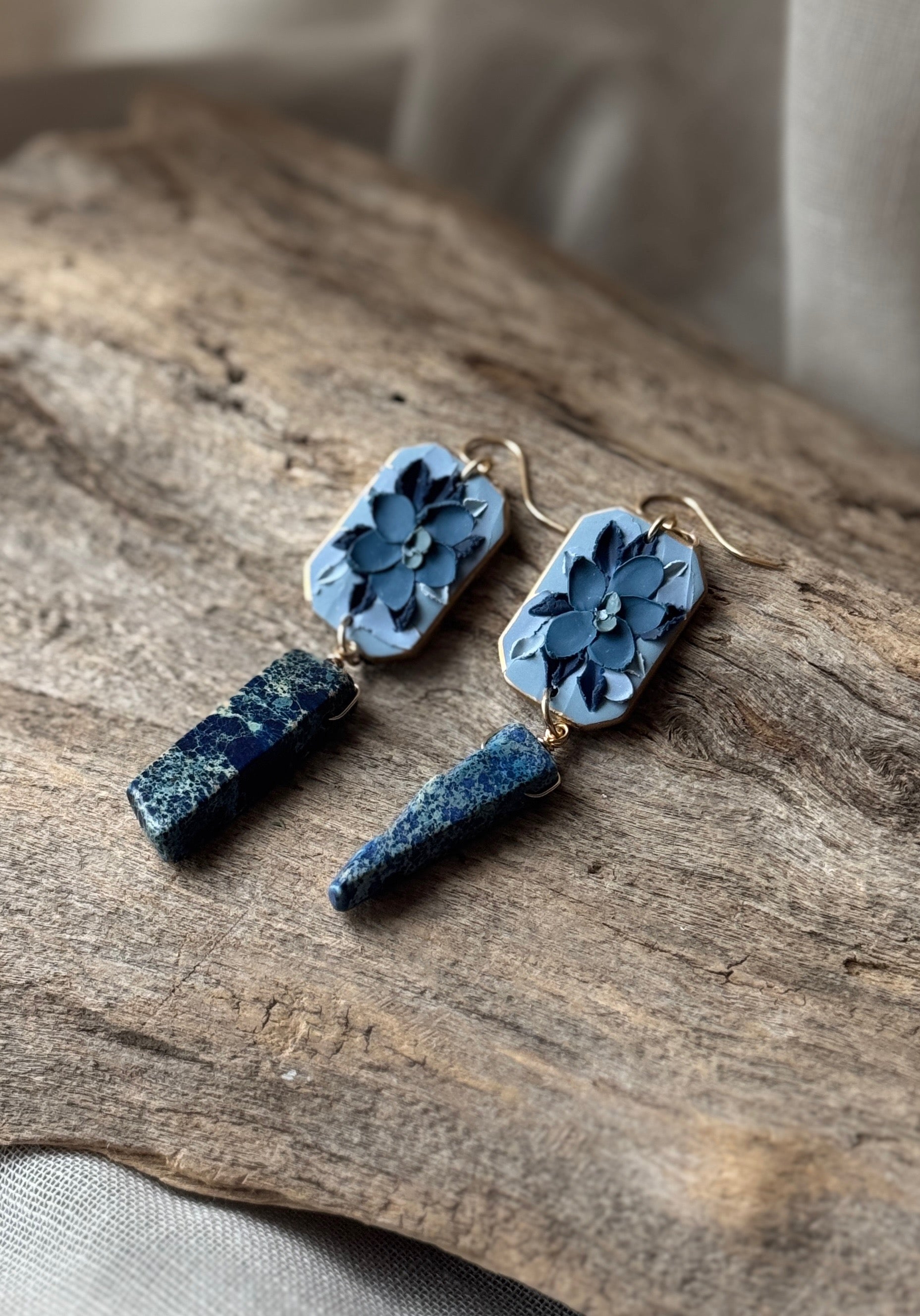 Blue Crystal Florals
