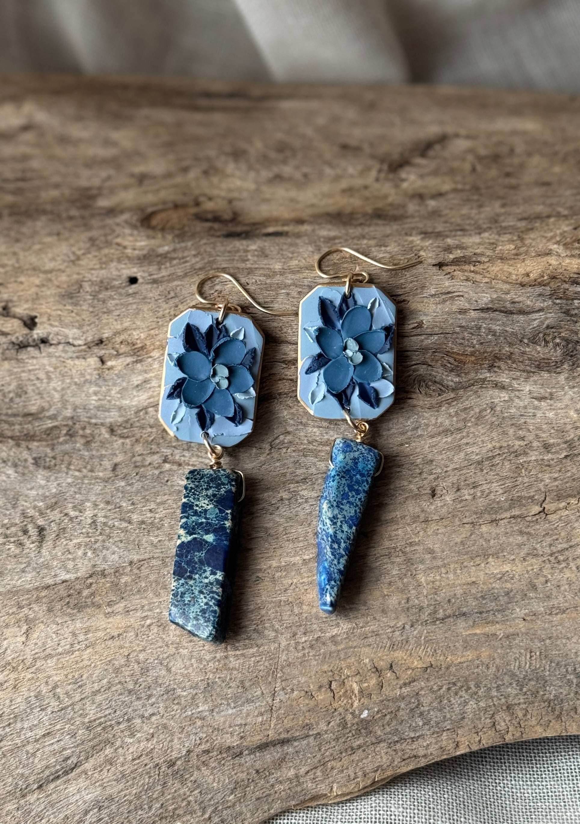 Blue Crystal Florals