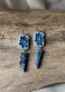 Blue Crystal Florals