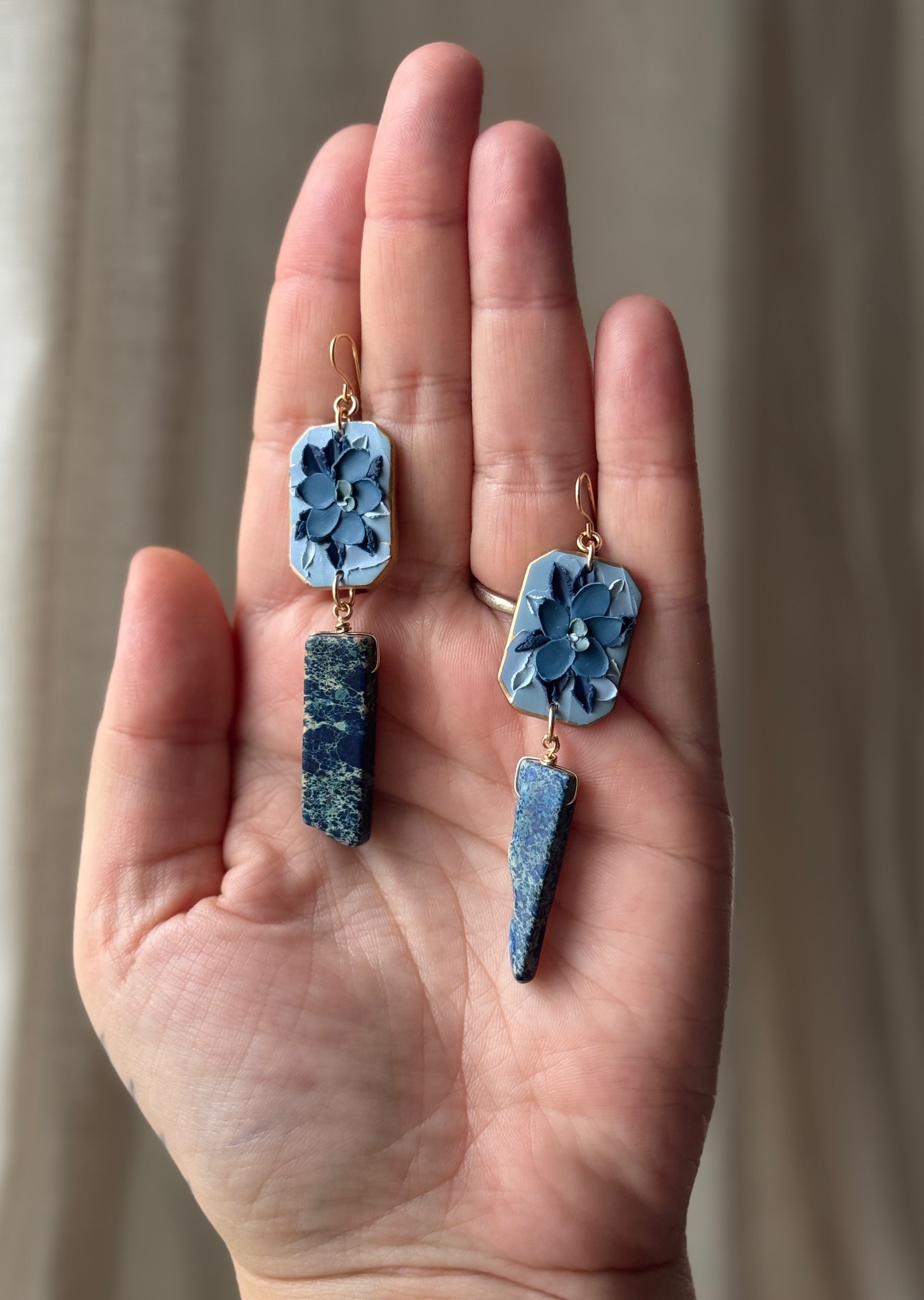 Blue Crystal Florals