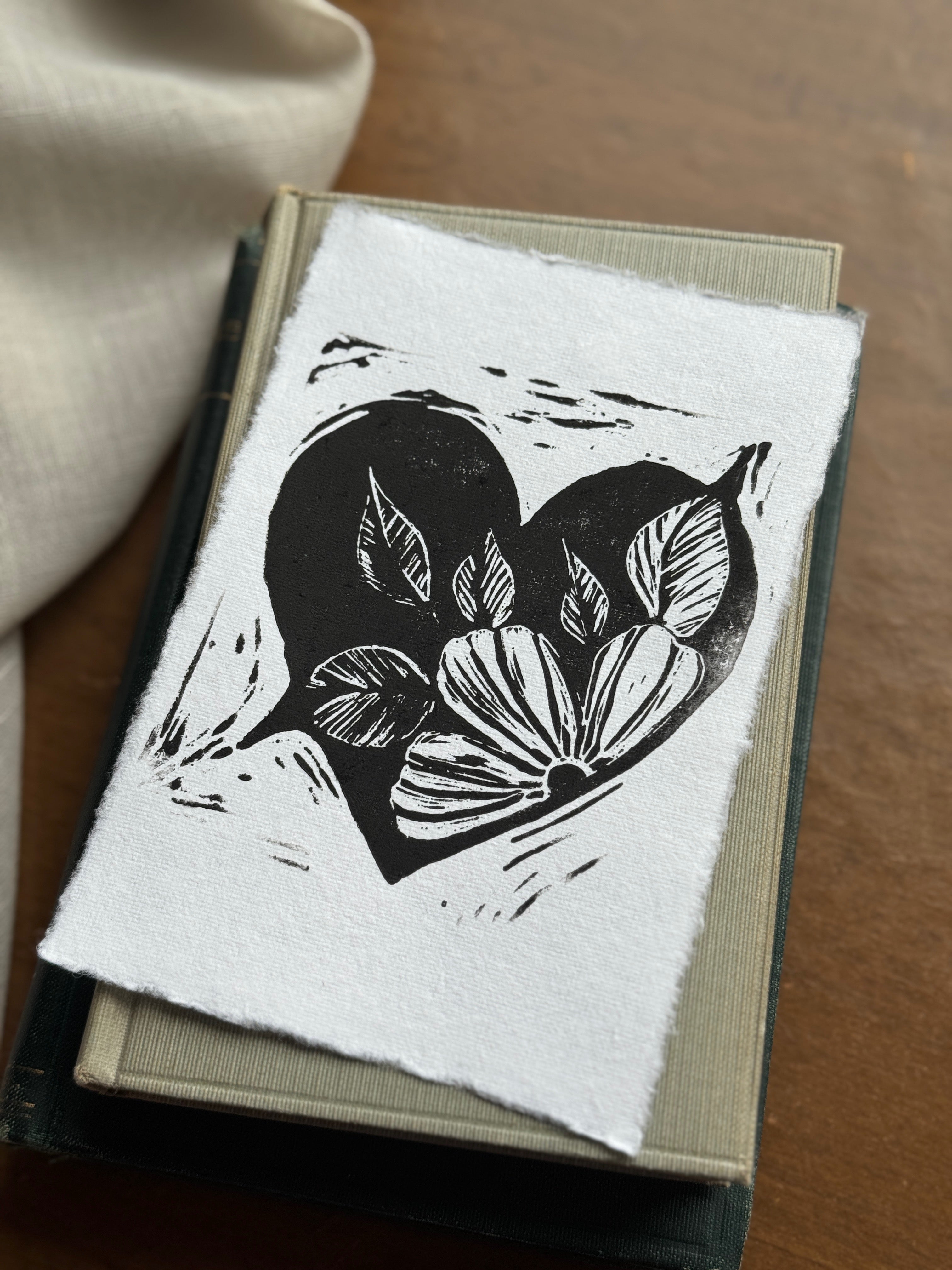Floral Heart Print