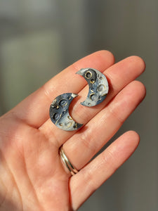 Blue Moon Studs
