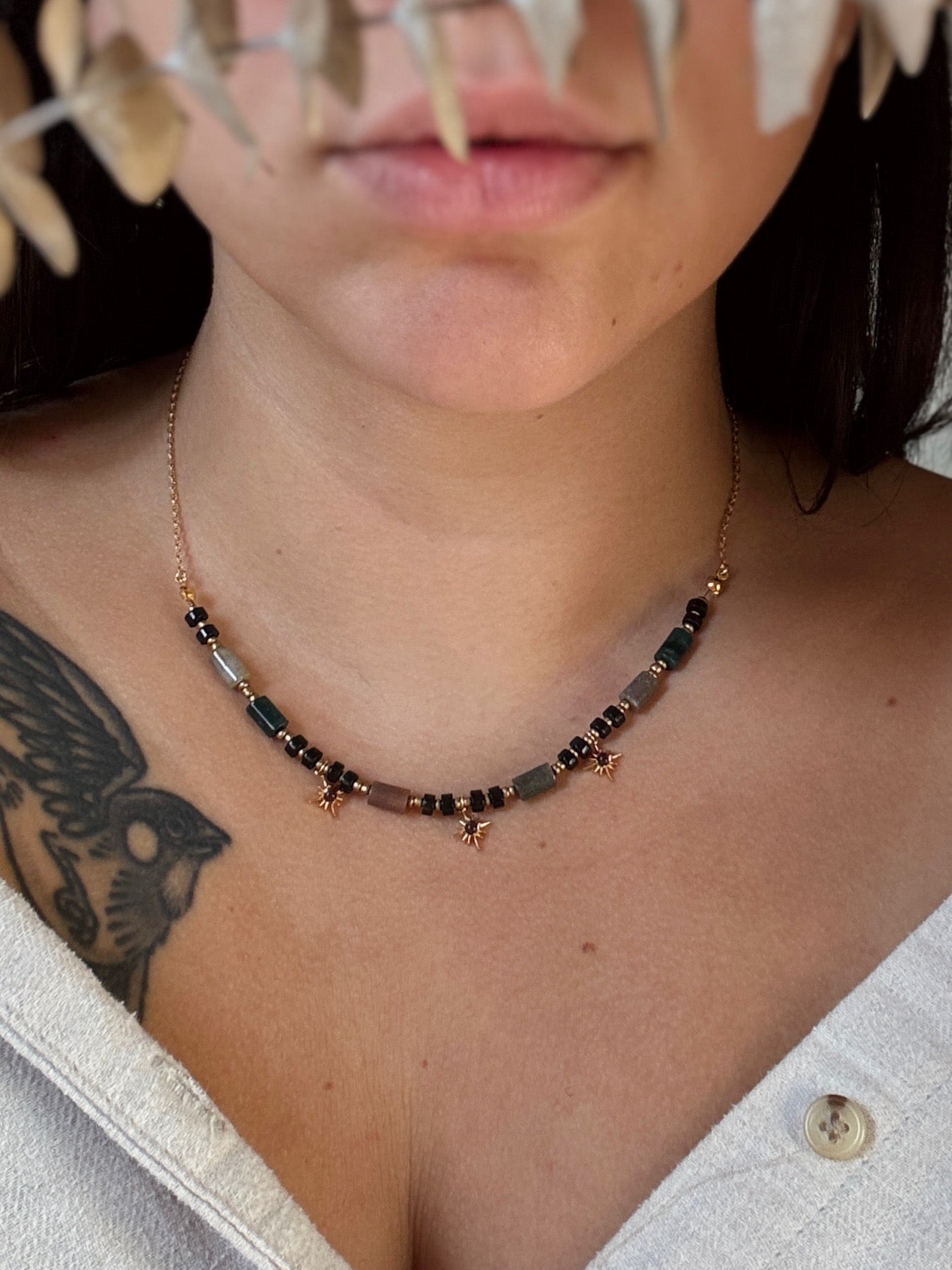 Jasper & Amethyst necklace preorder