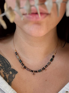 Jasper & Amethyst necklace preorder